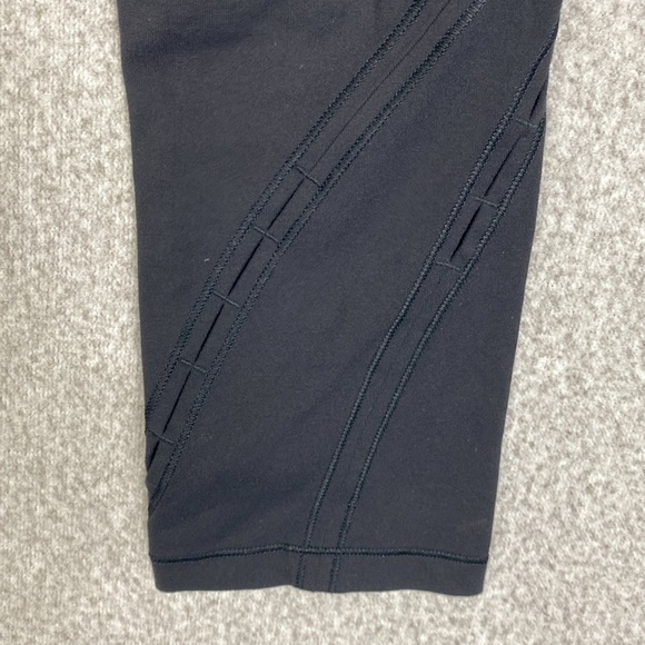 Lululemon Wunder Under High Rise Peak cropped leggings size 4 black yoga running - Picture 7 of 15